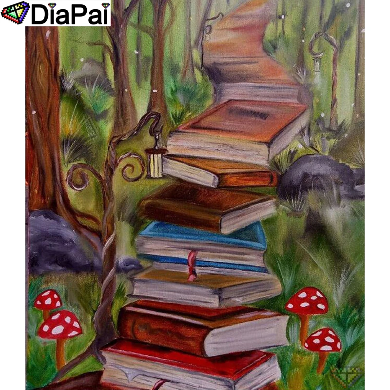 Полноформатная алмазная живопись DIAPAI Книга для картины маслом вышивка из смолы 5D