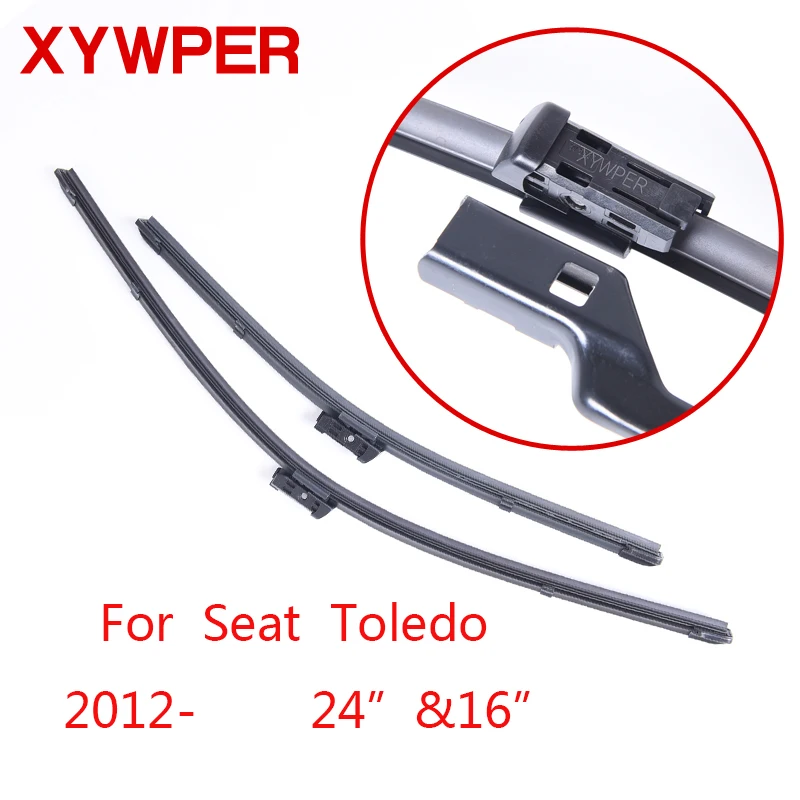 XYWPER стеклоочистителей для Seat Toledo 2012 2013 2014 2015 2016 2017 24 &quotи 16&quot автомобильные