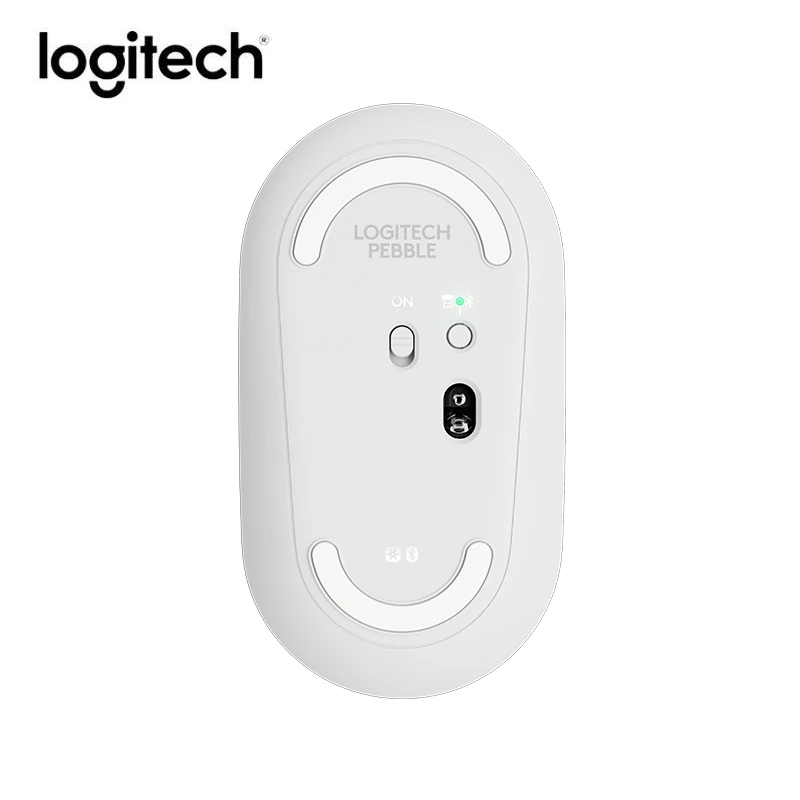 logitech галька Bluetooth Мышь Син энд светильник бесшумные мыши Портативный современный красочный черного/серого/розового цвета