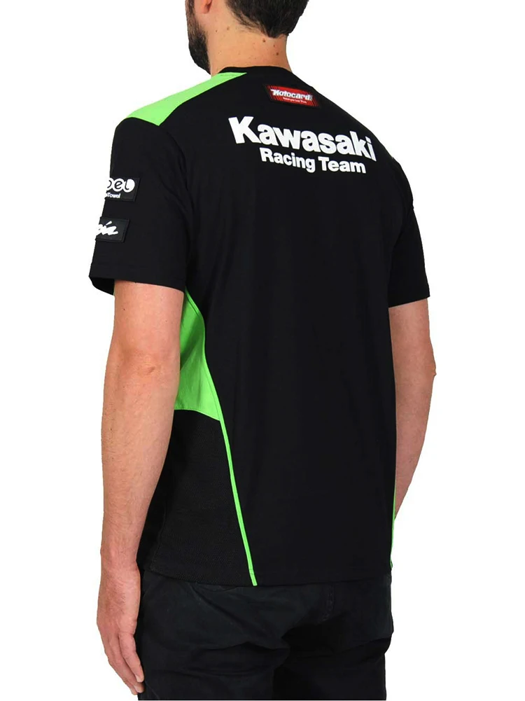 MOTO Kawasaki T-shirt Motorcycle Riding Team Racing Sport Men Classic T shirt | Автомобили и мотоциклы