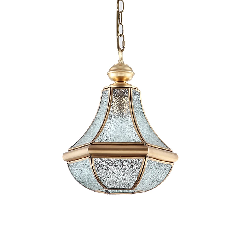 1 шт. Ретро Медное стекло Кухонное освещение Столовая tiffany glass pendant light vintage Коридор