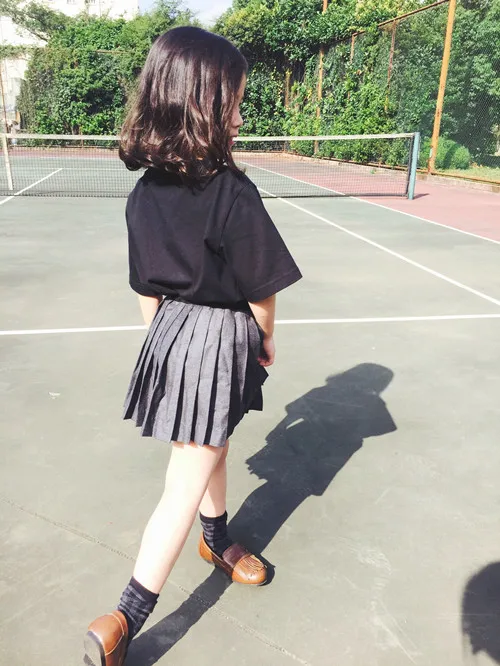 Модные вязаные юбки для девочек Новинка лета 2019 повседневные школьной формы