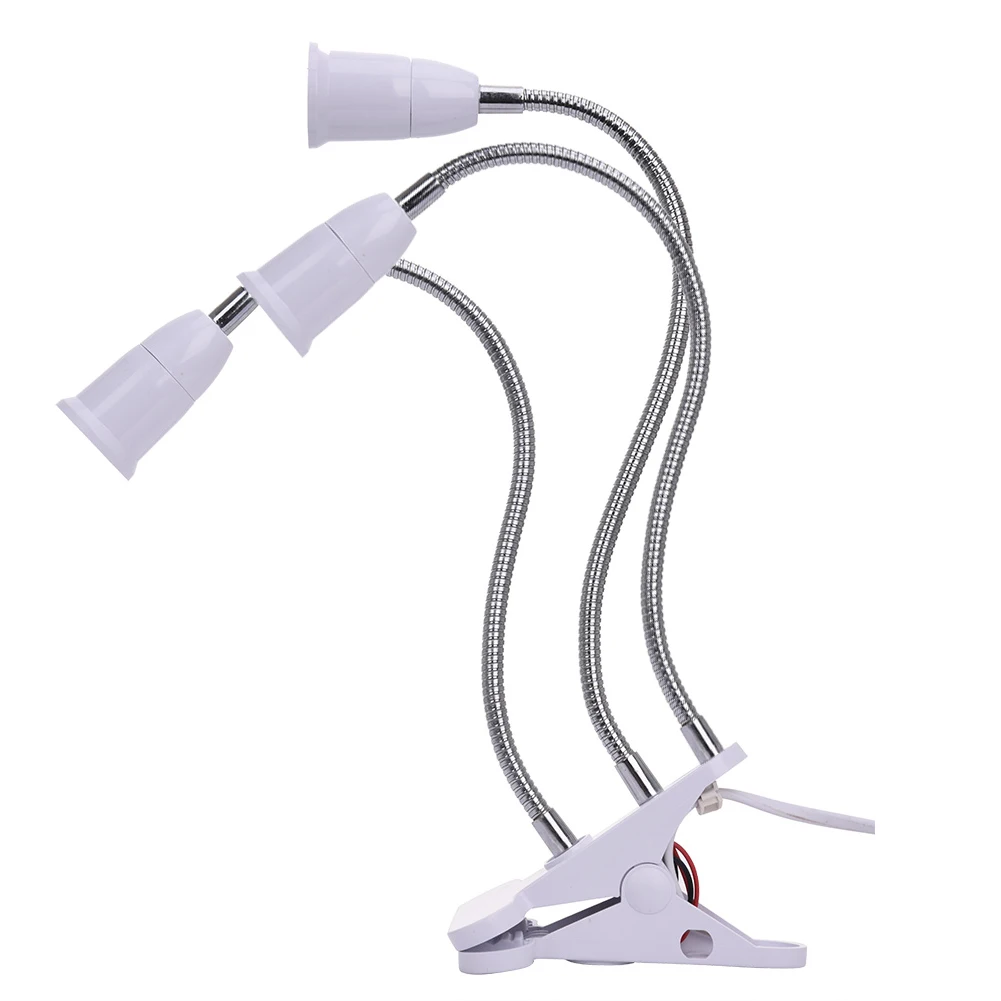 3 Types Indoor Flower LED Gooseneck Plant Grow Light Bulbs Greenhouse Growth E27 Lamp-Bases Lighting Desk Clip Holder EU/US Plug