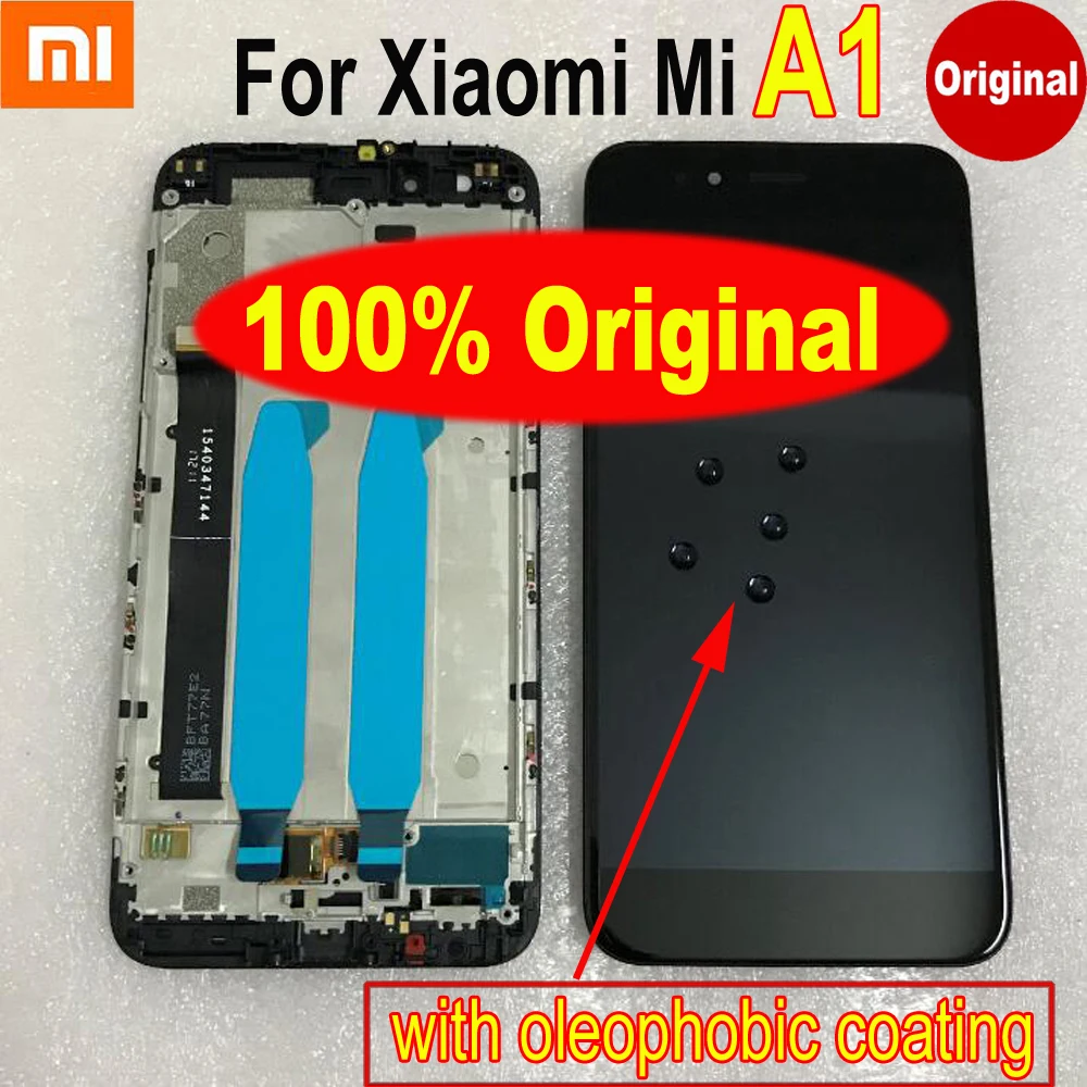 Сенсорный ЖК дисплей Mi5x с рамкой для Xiaomi Mi A1 MiA1 MA1 5X M5X|Экраны мобильных телефонов| |