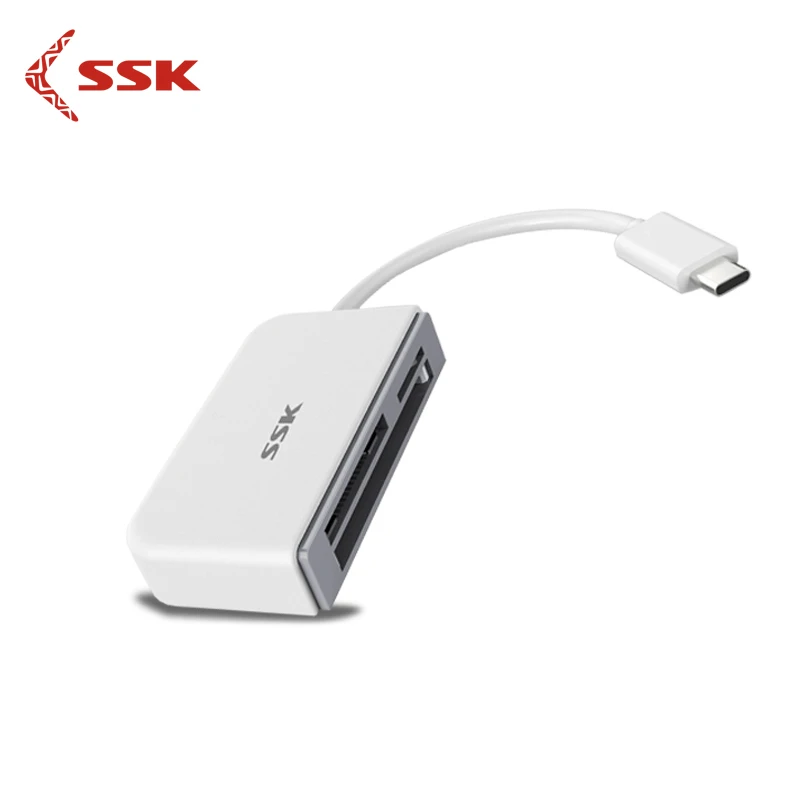 SSK все в 1 тип-c USB3.0 флэш-памяти кардридер для SD/SDHC/SDXC/Micro SD/Micro SDHC/Micro SDXC/TF/CF карты