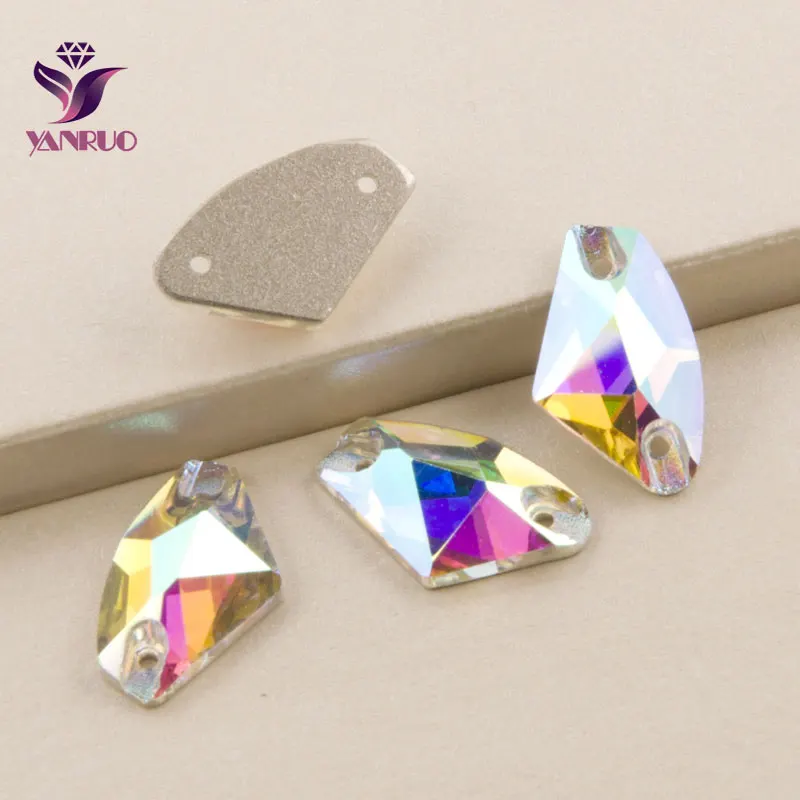Топ AB Crystal 3256 Galactic 9x14 12x19 16x27 мм, Стразы для шитья, пришивные стразы, стразы с плоской задней частью для свадебного платья