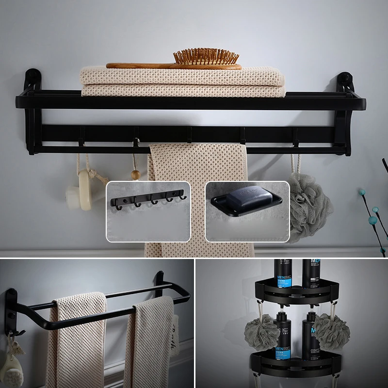Набор оборудования для ванной комнаты вешалка полотенец держатель бумаги
