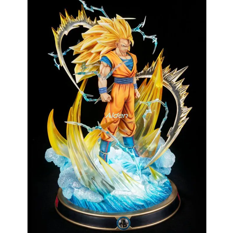 2" Статуя Dragon Ball Супер Saiyan бюст Сон Гоку какаротто полноразмерный портрет Cyberblue анимационная фигурка GK игрушечная Коробка 50 см B1220