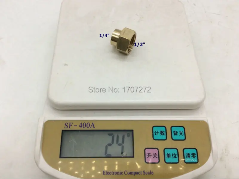 Бесплатная доставка редуктор с внутренней резьбой 1/4 &quotx1/4&quot медный фитинг для