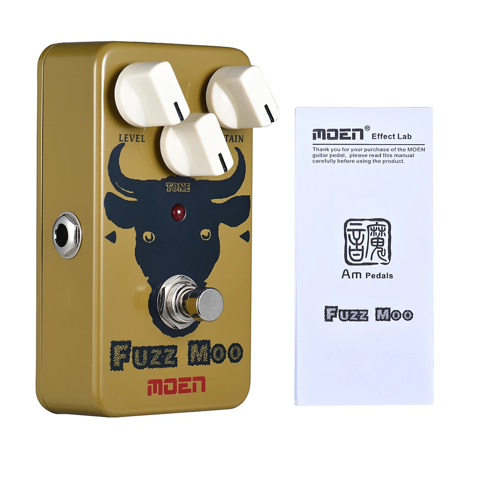 MOEN AM FM Fuzz Moo педаль для гитары с эффектом True Bypass полностью металлический корпус