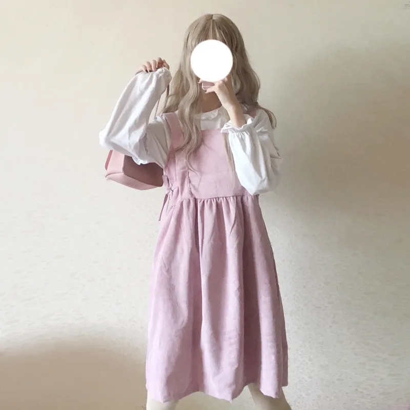 Костюм из 2 предметов Новинка весна-лето 2018 милая Вельветовая рубашка в стиле