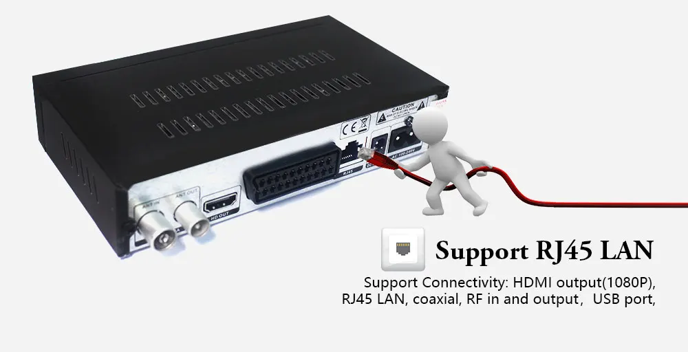 Vmade DVB-T2 H.265/HEVC HD цифровой наземный ТВ-приемник горячий для Нидерландов/Чешский Республика Поддержка Dolby AC3 RJ45 ТВ-приставка
