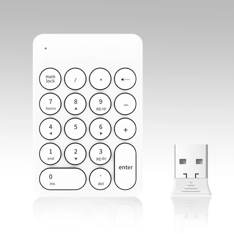 Wireless Mini Keyboard and Mouse Keypad with 18 Round Keys for Laptop PC XJ66 | Компьютеры и офис