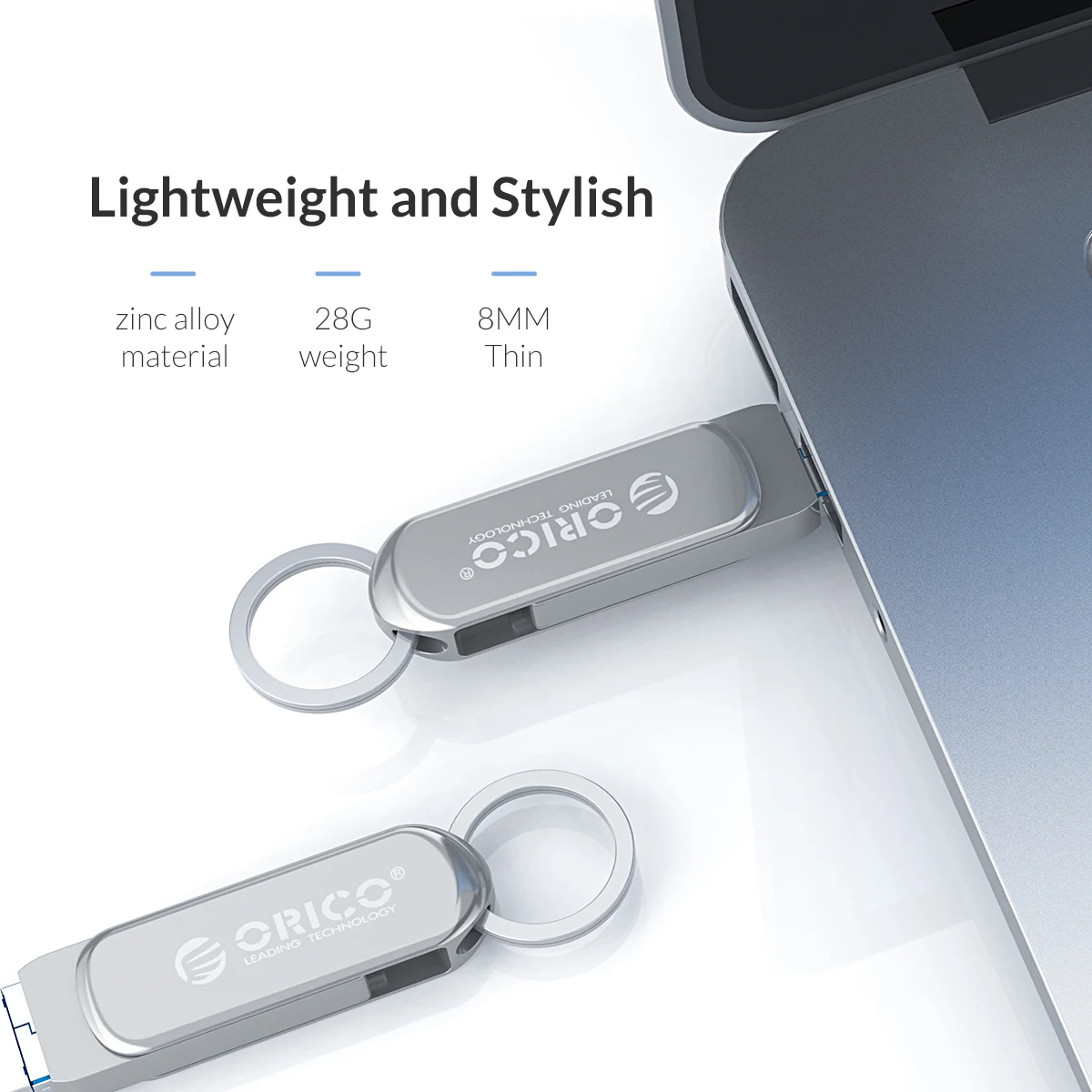 ORICO USB флеш-накопитель 64 г 32 г 3 в 1 u-диск освещение Micro B USB3.0 интерфейс флэш-диск поддержка для IOS/Andriod/PC систем