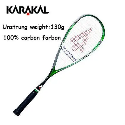 Оригинальная ракетка для сквоша Karakal, 130 г, Slc, материал из углеродного волокна для сквоша, Спортивная тренировочная игра, игра для игроков, обучающихся, Raquete - Цвет: green