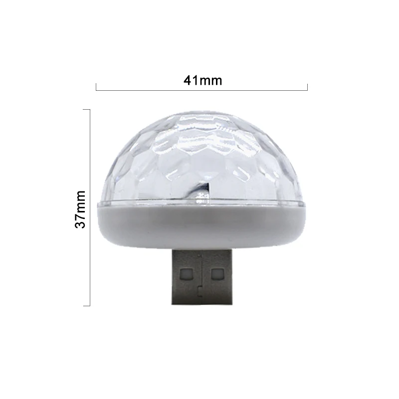1x Автомобильный светодиодный лампы USB атмосферный свет DJ RGB музыка диско звук контрольная лампа вечерние караоке украшения Звук Управление KTV DJ светильник 12V