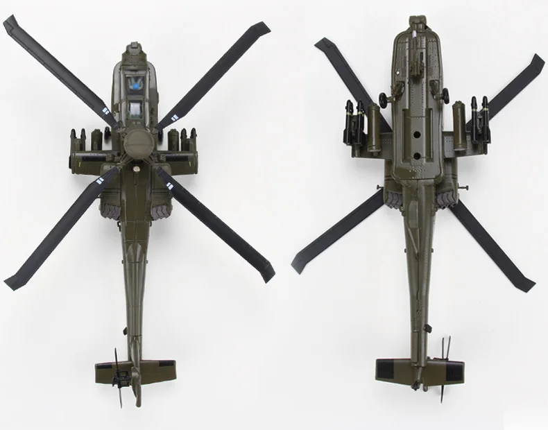 YJ 1/72 масштаб военная модель игрушки Boeing AH-64D вертолет Apache литой металлический самолет модель игрушки для подарка/коллекции