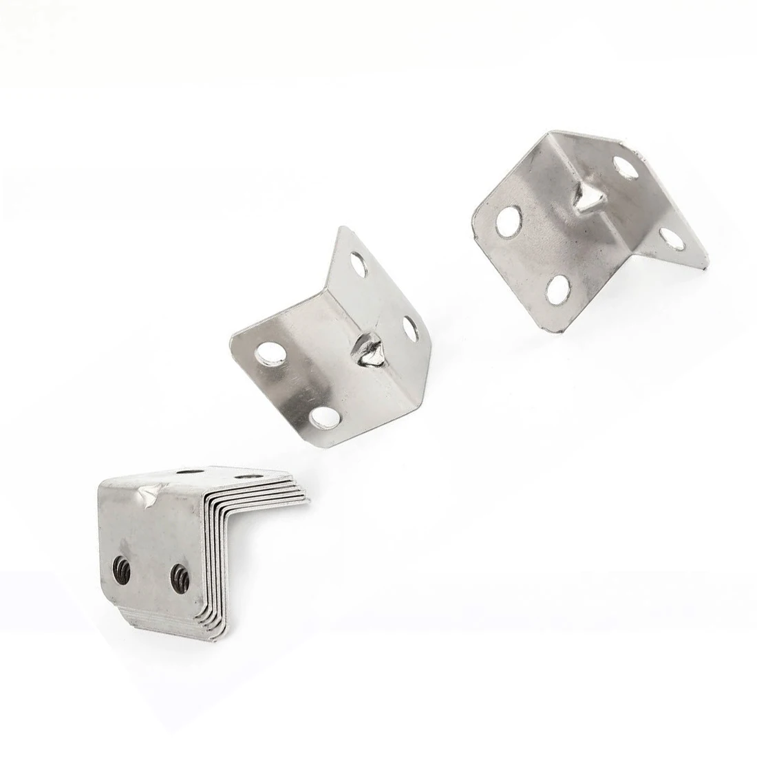 SHGO Горячие угловые скобки из нержавеющей стали Угловые скобы Серебряный тон 8