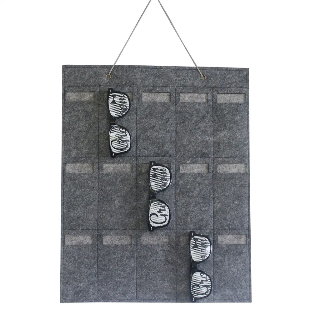 St Простой ящик для хранения солнцезащитных очков настенный карман 15/25 слотов из