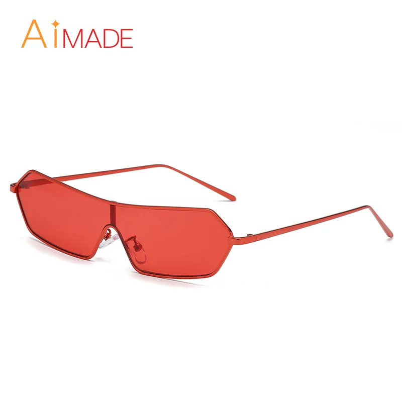 Aimade 2019 новые модные женские Солнцезащитные очки прямоугольные сплав рамка