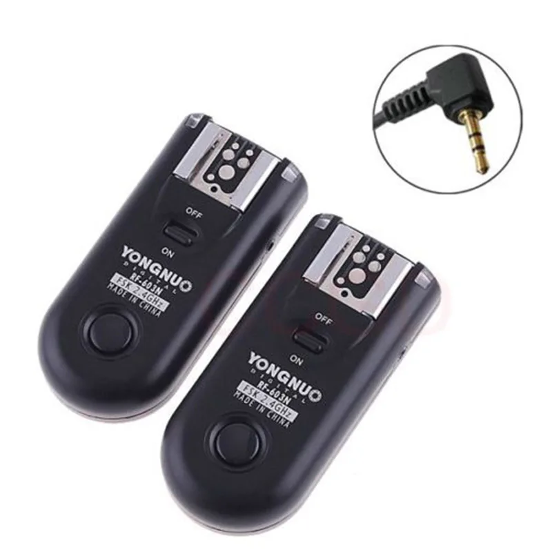 Фото Кабель спуска затвора Foleto LS-2.5/C1 C3 N1N3, мигающий триггерный кабель Yongnuo RF-603 603II RF605C RF605N для камеры Canon, Nikon №2