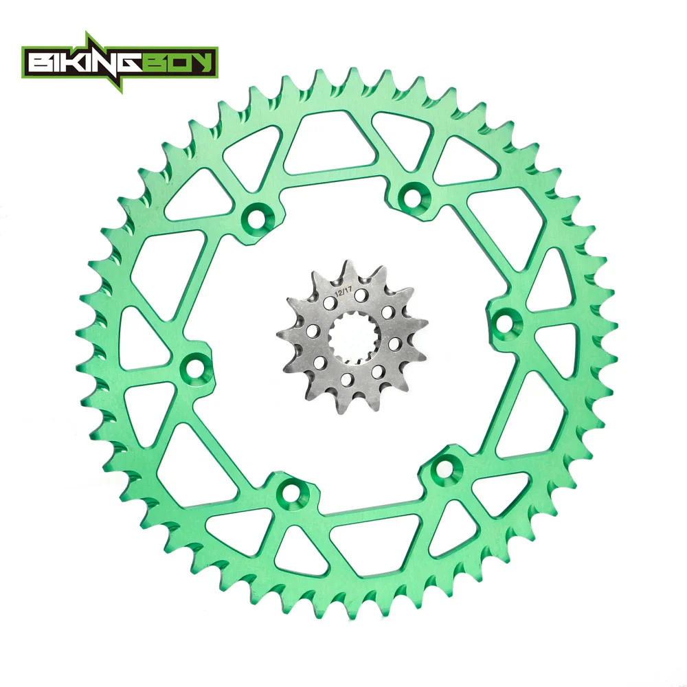 BIKINGBOY передняя 13T Задняя 48 T 52 Звездочка для Kawasaki KX 250 1994 2008 94 95 96 87 98 99 01 02 03 04 05 06 07