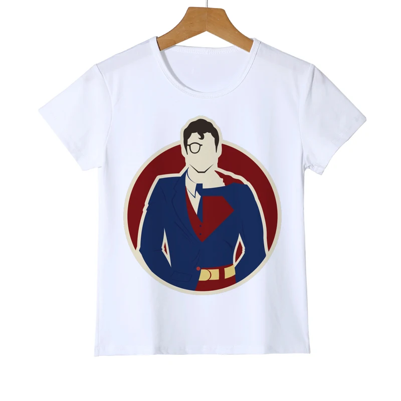 Футболка для маленьких девочек Детская футболка с объемным логотипом Супермена