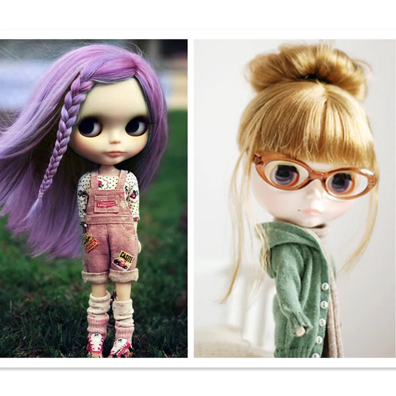 10 шт./партия волос Refires Bjd волосы 25 см * 100 черный Золотой коричневый хаки белый