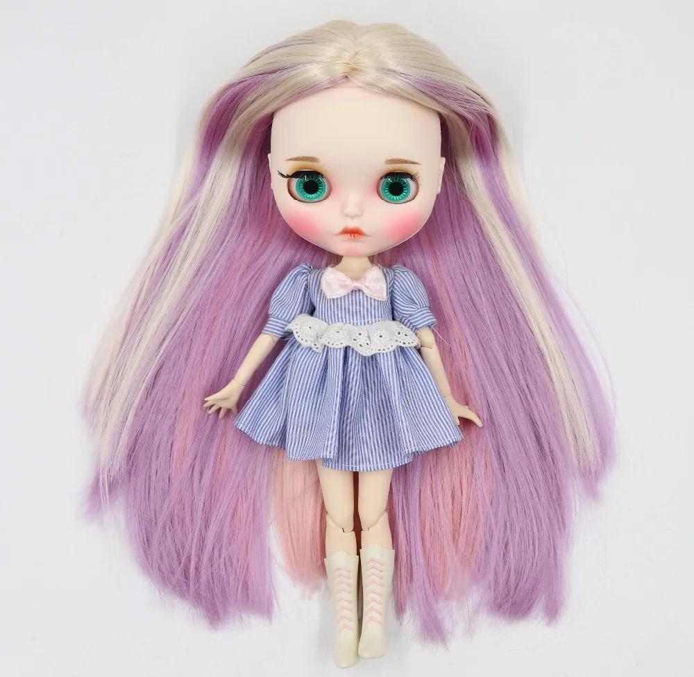 Ледяная кукла DBS Blyth 1/6 bjd белая кожа совместное тело новое матовое лицо резные