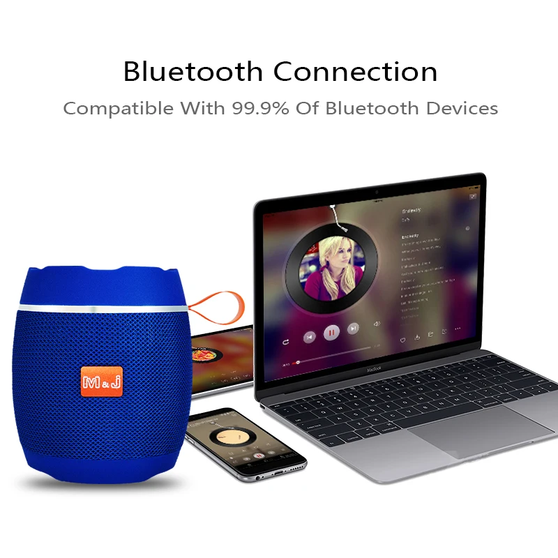M& J AK102 Bluetooth 4,2 Портативная колонка Беспроводная колонка аудио приемник мини-динамик s USB AUX для музыки mp3-плеер