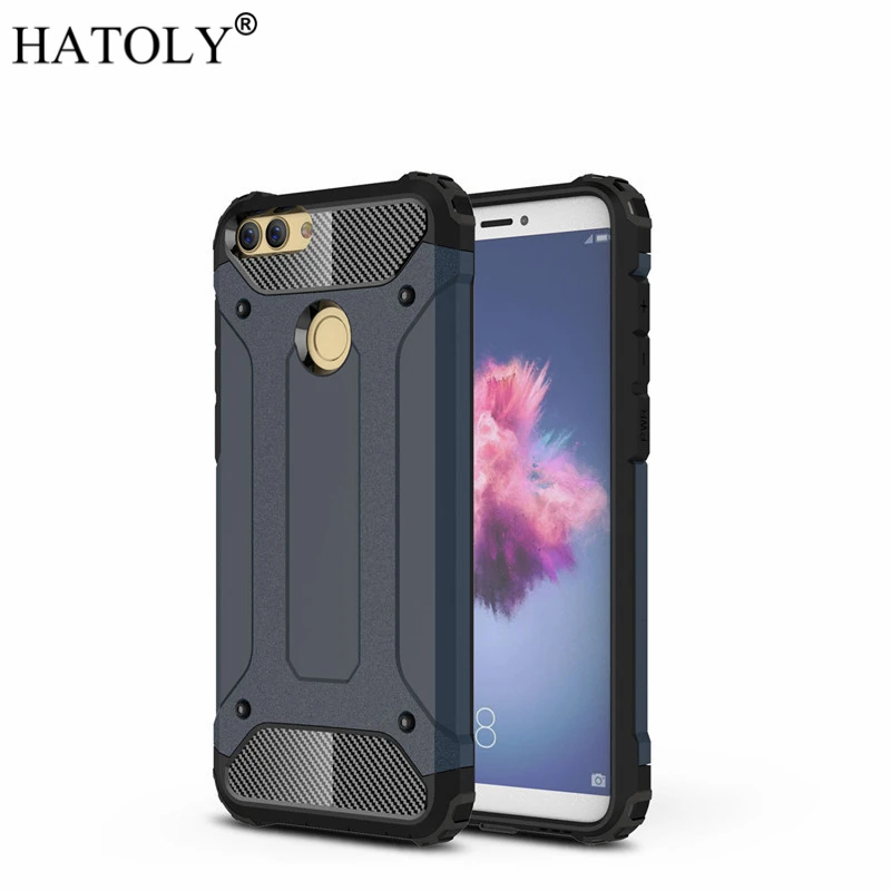 Чехол HATOLY для huawei P Smart чехол Enjoy 7s Heavy Armor тонкий жесткий резиновый силиконовый