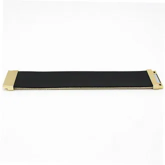 Браслет из желтого золота широкий браслет натуральной кожи ювелирные изделия