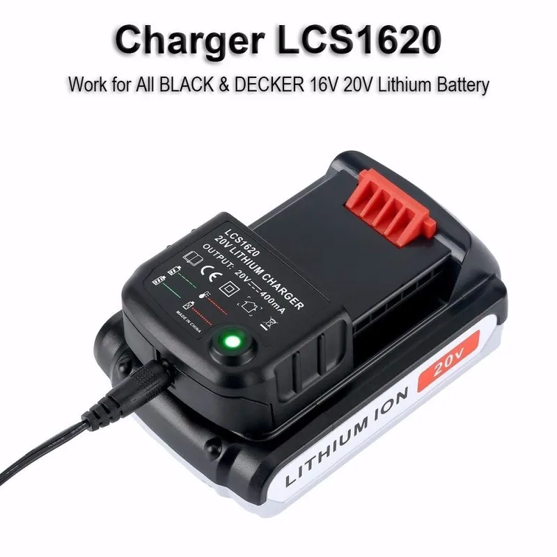 Зарядное устройство для литиево ионного аккумулятора 20 в всех моделей Black & Decker