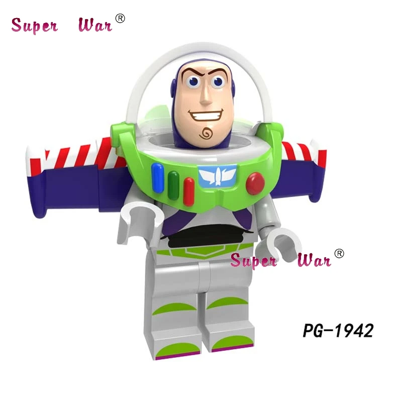 PG1942 Одна история игрушек 4 Базз Лайтер Вуди Джесси Даки Бо Peep Duke Caboom Alien Hamm Sonic строительные блоки - Цвет: PG1942