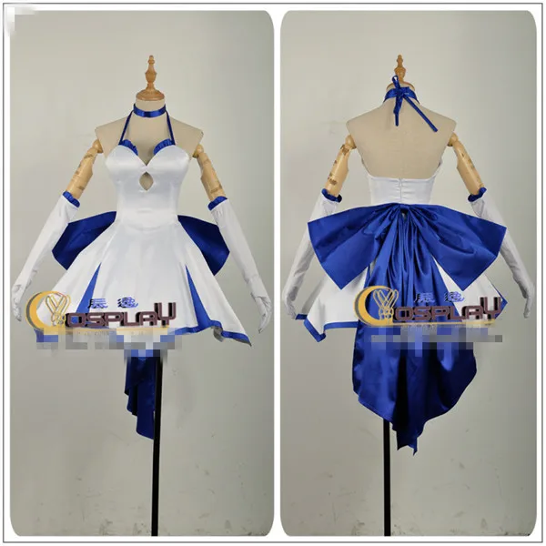 

Cosplay Costume Fate/ZERO 10th Anniversary Saber Blue lily dress full sets A