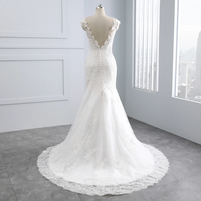 Miaoduo свадебное платье Русалка для свадебных торжеств женщин Кружева Vestidos De Noiva 2021