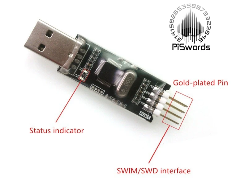 Программатор ST Link STM8 эмулятор STM32 имитатор сгиба рук с SWD для плавания | Компьютеры