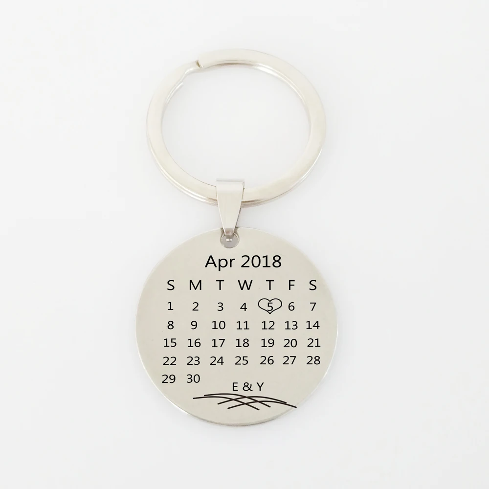 Влюбленные пары подарки персонализированный календарь-брелок индивидуальные