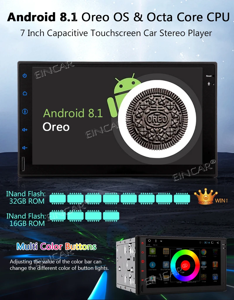 Автомобиль Радио Аудио Видео плеер WI-FI Android 8 1 Bluetooth gps RDS радио + дополнительный