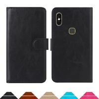 luxury wallet case for leagoo m13 pu leather retro flip cover magnetic fashion cases strap