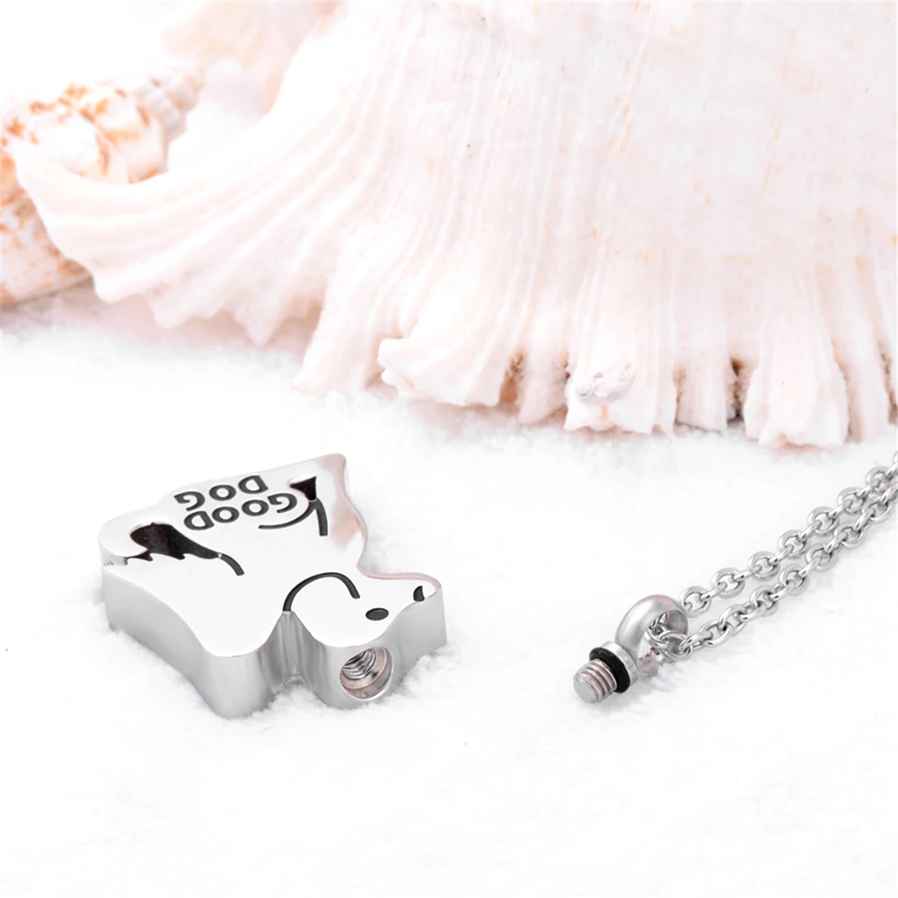 Подвеска медальон из нержавеющей стали с гравировкой Good Dog|jewelry for ashes|memorial