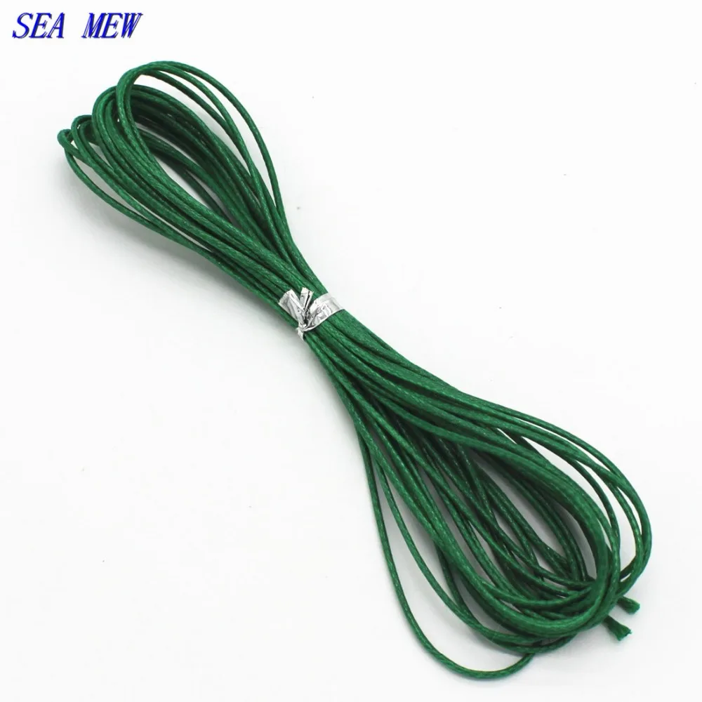 SEA MEW 10 метров диаметр 1 5 мм вощеная нить полиэфирный шнур веревка ремешок DIY