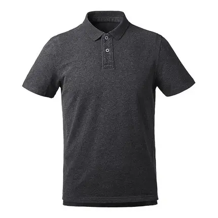 Dark gray m Xiaomi Mijia Весна и лето моющаяся удобная и дышащая сухая Повседневная Молодежная мужская хлопковая рубашка поло с отворотом Мужская футболка Топы - Цвет: Dark gray m