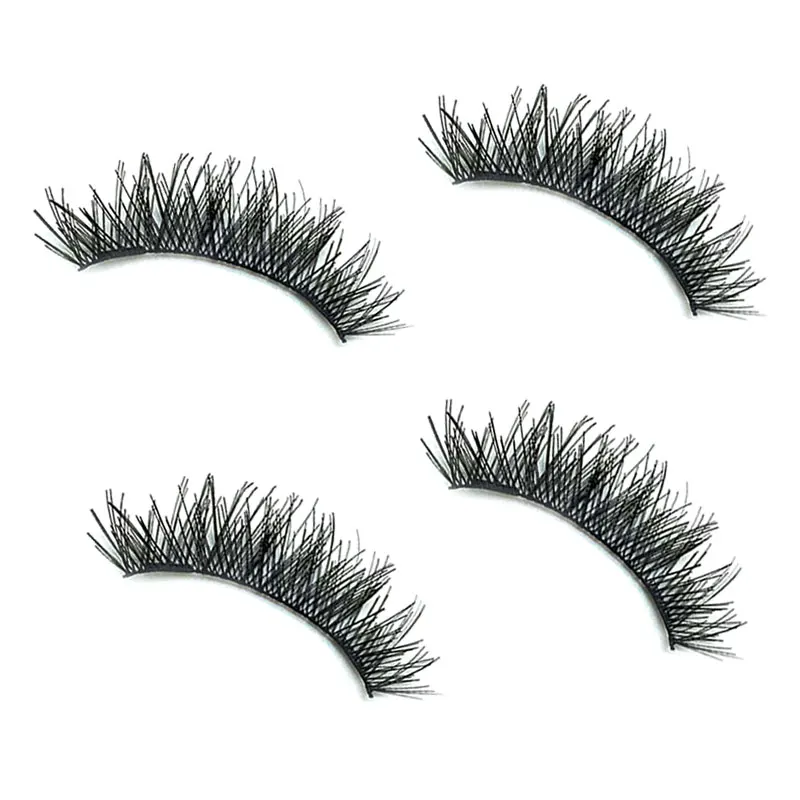 GXO BEAUTY 4 Pcs Lashes Big Eyes Handmade 3D Magnetic Cross Long False Eyelashes-D20 | Красота и здоровье