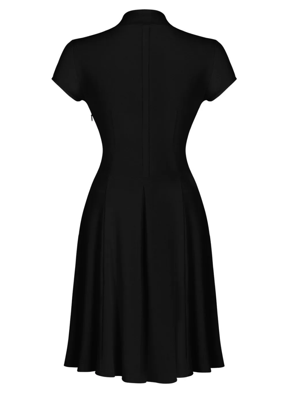 Women Dress Повседневная A-Line С Коротким Рукавом Vestidos Колен Длина V-образным Вырезом