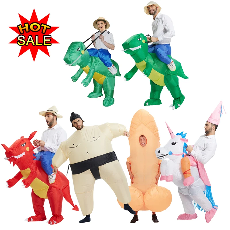 Purim costumes Adults Halloween costume for kids Inflatable Dinosaur Costume Party Anime Carnival |