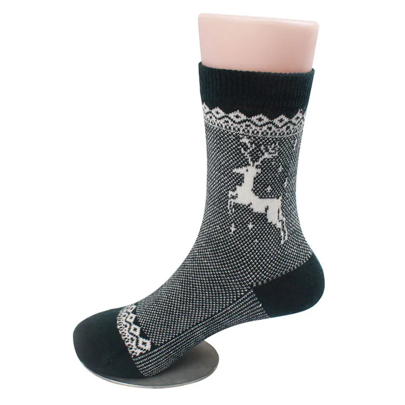 Зимние детские носки в полоску с лосем и сердечками 5/10/20 пар упаковке Хлопковые