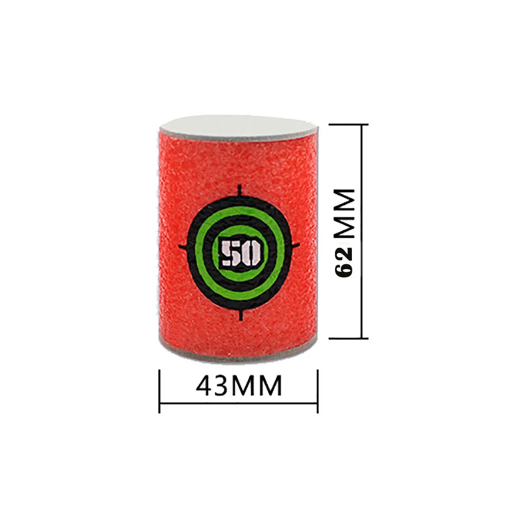 Новое поступление забавная 6 шт. Эва мягкая пуля мишень дротика для NERF N-Strike