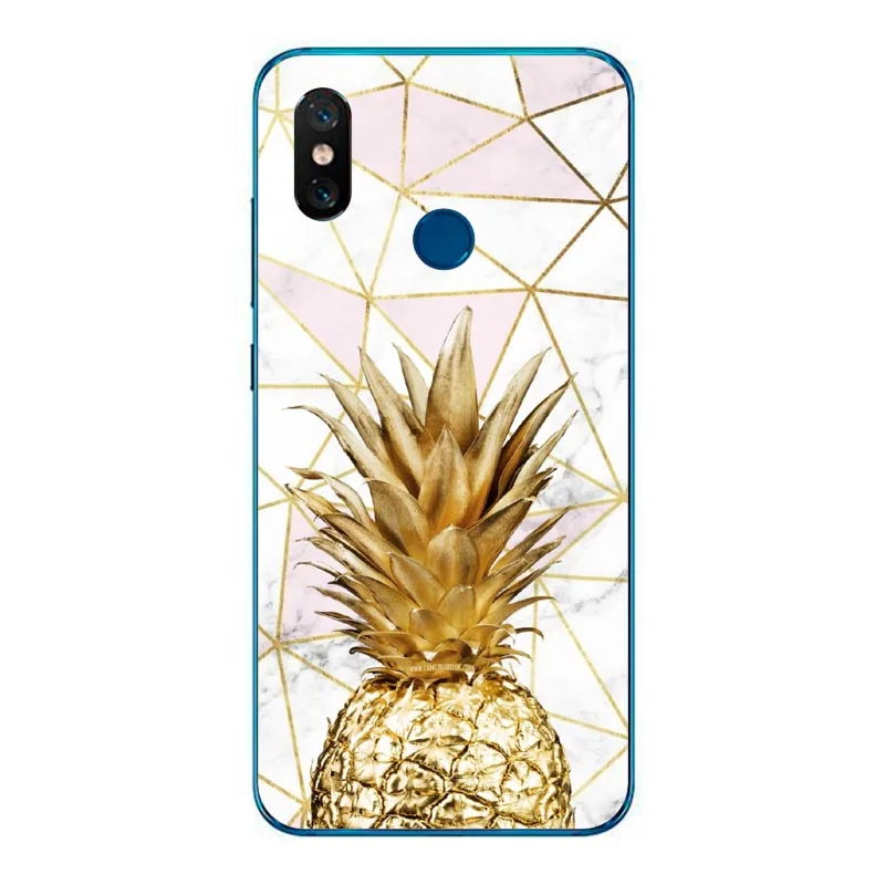 Мраморный ананас цветы Мягкий Силиконовый ТПУ чехол для Huawei P8Lite 2017 P9 P10 Lite P20 Pro Mate