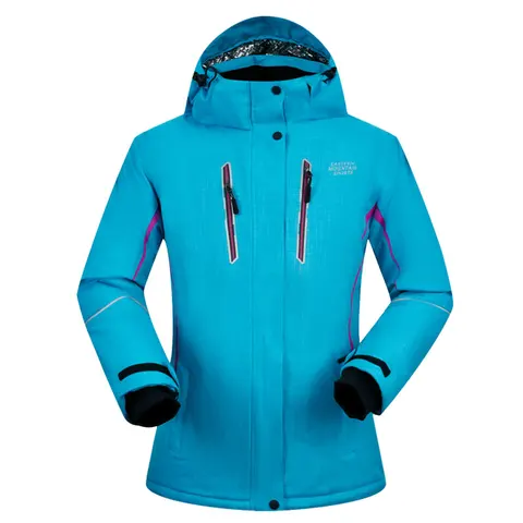 Женская зимняя Лыжная куртка, водонепроницаемая ветрозащитная дышащая очень теплая Женская куртка для катания на лыжах и сноуборде до-30 градусов